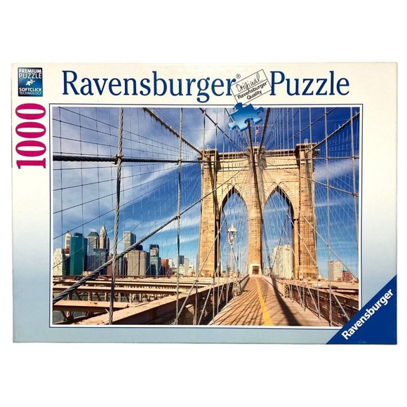 Ravensburger Brooklyn Bridge #194247 1000 Piece Jigsaw Puzzle New York NYC 2014 - Picture 1 of 10